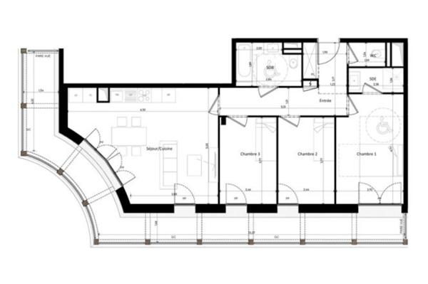 Appartement T4 avec grande terrasse dans un environnement privilégié à vendre ANNEMASSE (74)