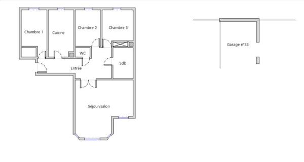 LAVAL – Rive Droite | Résidence Les Charmilles | Appartement T4 de 99 m² avec ascenseur, parking et parc privé