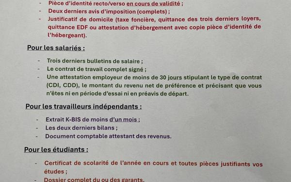 Appartement à louer
