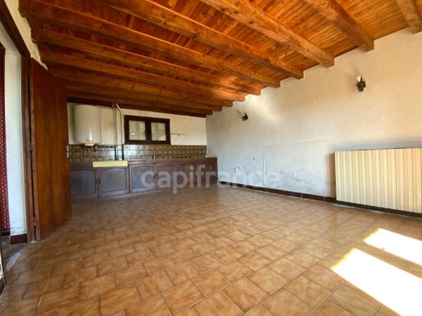 A SAINT GERMAIN LAVAL (42) MAISON de 120 M2 avec terasse TERRAIN de 3 HA et BATIMENT de 75 M2