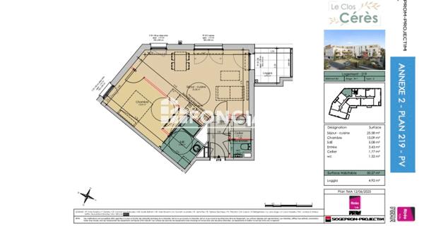 Location Appartement 2 pièces 50.39 m² - Wambrechies 59118