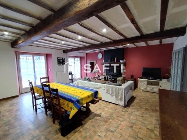 MAISON 130 M²+4CHS+GARAGES+TERRAIN CONSTRUCTIBLE