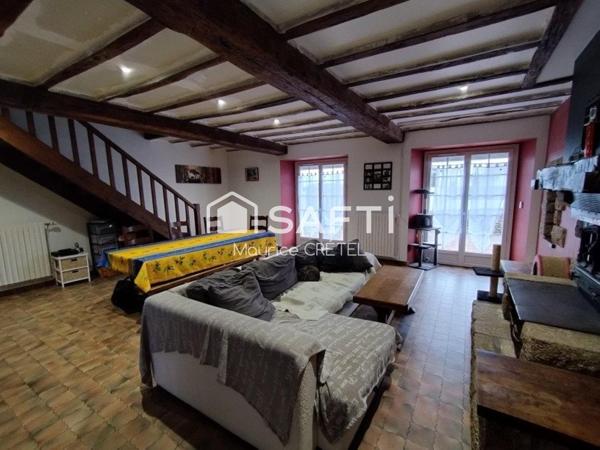 MAISON 130 M²+4CHS+GARAGES+TERRAIN CONSTRUCTIBLE