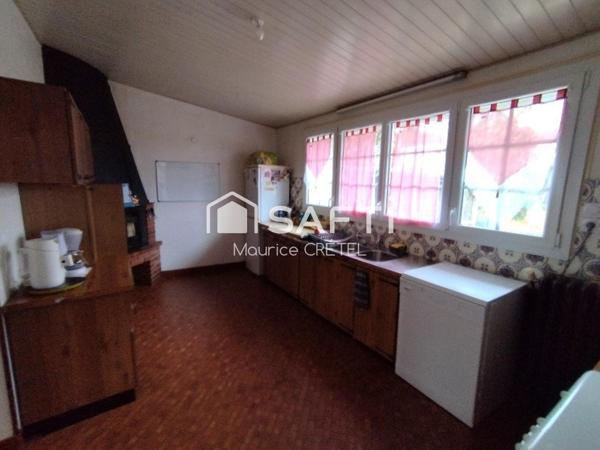 MAISON 130 M²+4CHS+GARAGES+TERRAIN CONSTRUCTIBLE