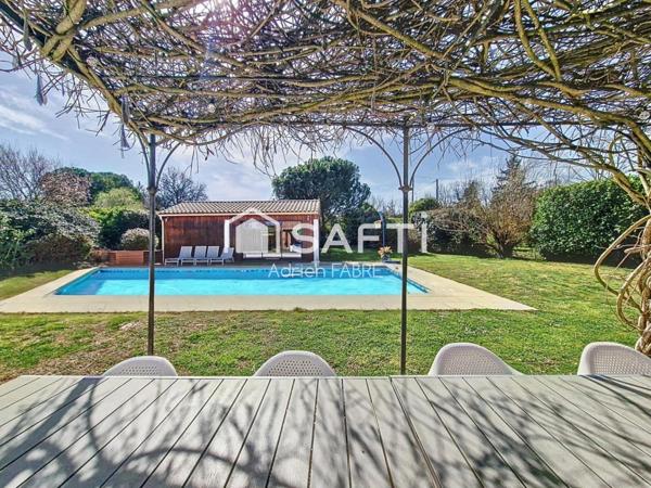 Villa moderne de 225 m² avec piscine de 12mx5m ,un pool housse de 25m² et dépendances à seulement 20 minutes de Toulouse