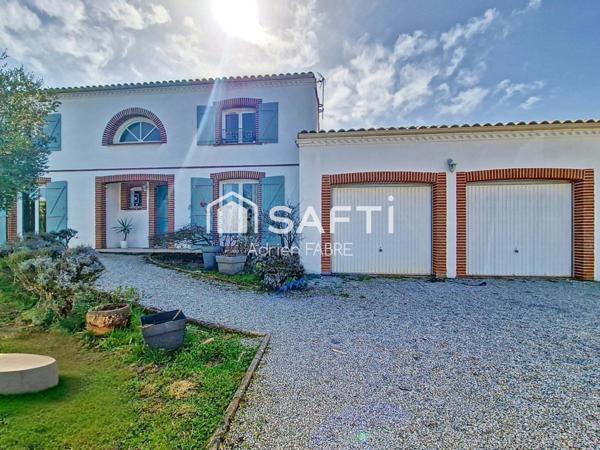 Villa moderne de 225 m² avec piscine de 12mx5m ,un pool housse de 25m² et dépendances à seulement 20 minutes de Toulouse