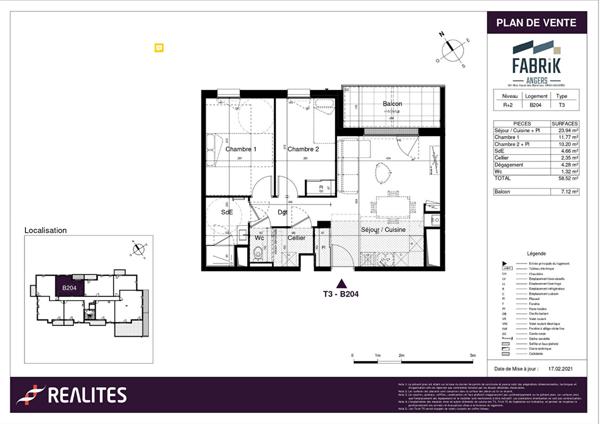 LOCATION TYPE 3 FABRIK B204,  
49 angers