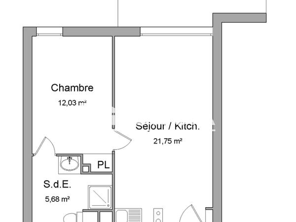 Location Appartement 2 pièces 39.52 m² - 2 RUE DE LA LIBERTE Mondonville 31700