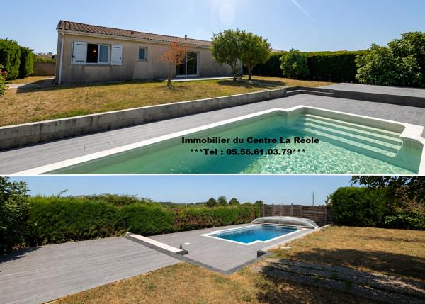 Maison de plain-pied de type 5 de 115 M2 avec piscine sur 697 M2