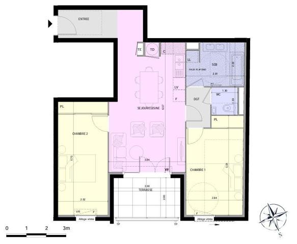 Appartement à vendre 3 pièces 69 m² Nice