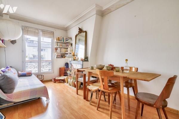 Paris 20, Gambetta : appartement 2 pièces 33.60 m2 + parking