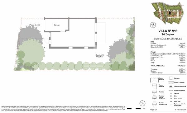 SEIGNOSSE BOURG - Villa T4 de 97m² avec jardin privatif