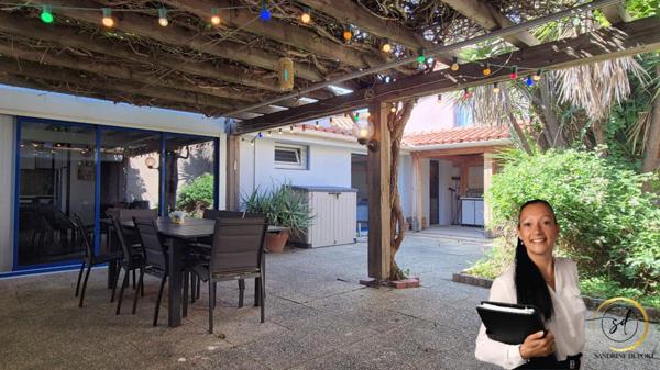 Villelongue de la Salanque Maison T4  88.8m avec patio cuisine  et salon d'été