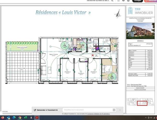 Appartement neuf 4 chambres