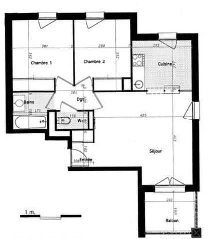 Appartement T3 de 56m²
