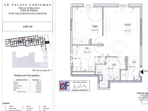 À vendre Appartement 2 pièces 48.9 m² - Villeneuve-lès-avignon 30400