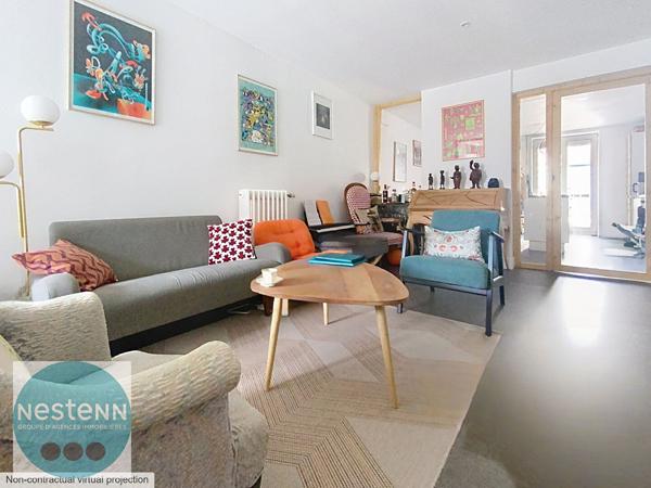 Maison de ville 4 pièces Orléans 110 m2 et sa cour privée sans vis à vis