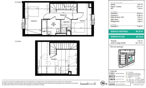 MAISON DE VILLE AVEC JARDIN & LOGIA
