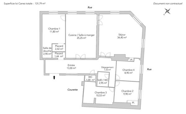 Appartement Paris 8 e - DARU / PARC MONCEAU