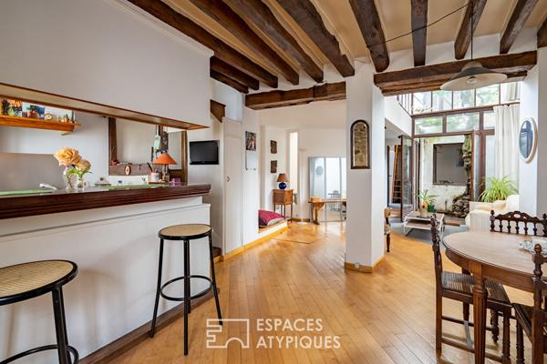 Maison de ville avec terrasse et patio vieux Marly