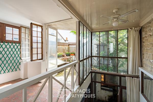 Maison de ville avec terrasse et patio vieux Marly