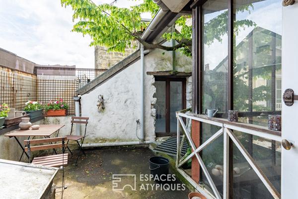 Maison de ville avec terrasse et patio vieux Marly