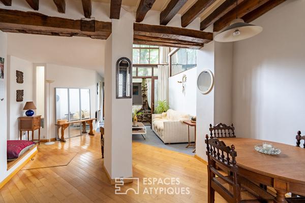 Maison de ville avec terrasse et patio vieux Marly