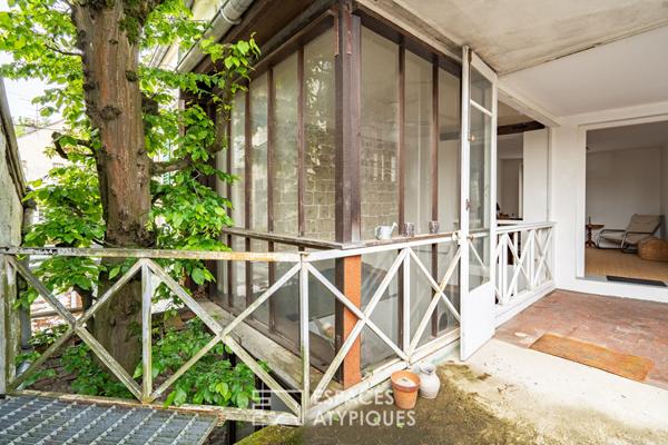 Maison de ville avec terrasse et patio vieux Marly