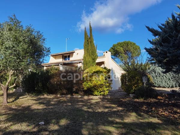 Dpt Gard (30), à vendre Proche Uzès 10mn, maison P4, grand terrain paysagé, piscinable de 1620m2