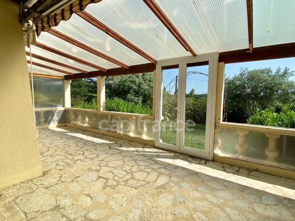 Dpt Gard (30), à vendre Proche Uzès 10mn, maison P4, grand terrain paysagé, piscinable de 1620m2