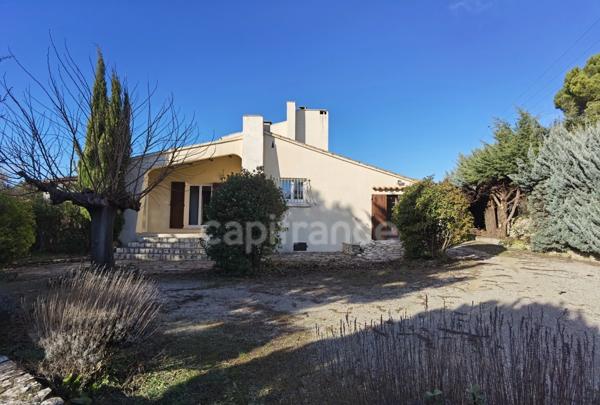 Dpt Gard (30), à vendre Proche Uzès 10mn, maison P4, grand terrain paysagé, piscinable de 1620m2