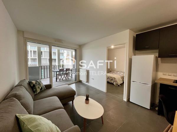 Bordeaux Lac : T2 de 46 m², avec une grande terrasse et une place de parking