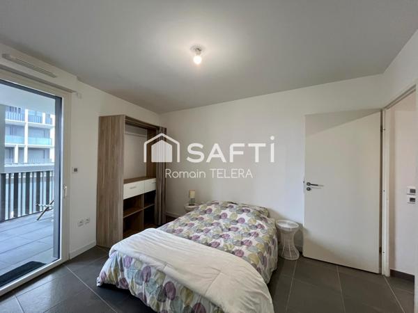 Bordeaux Lac : T2 de 46 m², avec une grande terrasse et une place de parking