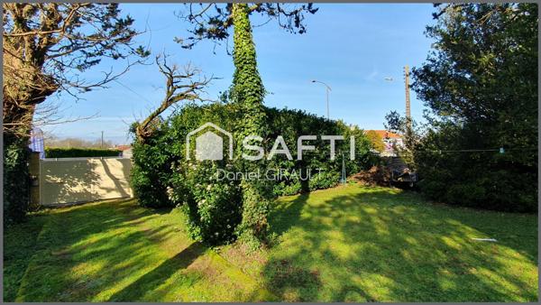 Charmante maison en pierre et brique, beau terrain avec un puit, garage
