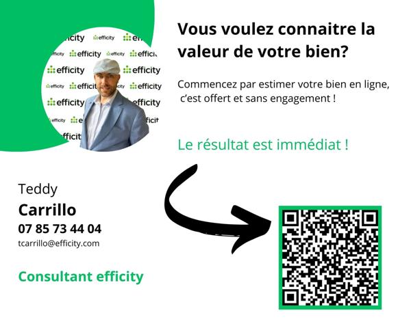 Appartement 2 pièces - 29 m² Exclusivité efficity