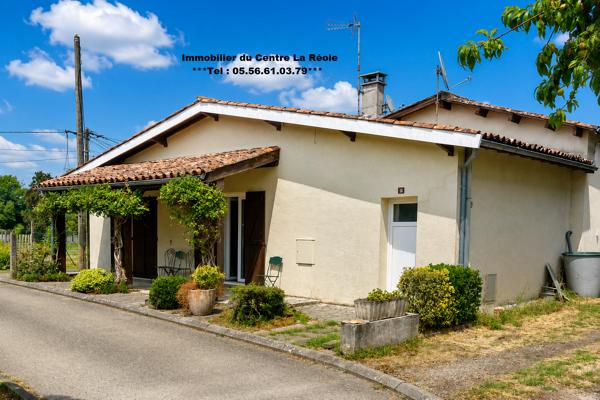 Entre La Réole et Langon - Maison de plain-pied de 90 M2 avec petit extérieur