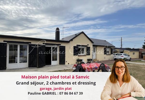 Maison plein pied Sanvic 4 pièces, 3 chambres, jardin, garage Le Havre