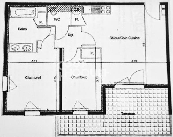 Appartement Rousset village 3 pièces 55 m2 avec terrasse et garage