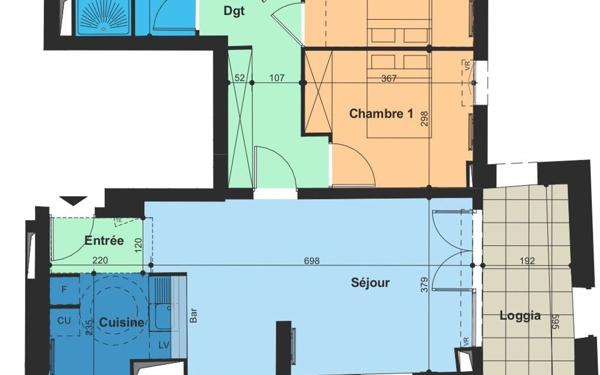 Appartement à vendre    3 pièces • 75,10 m2 Nîmes