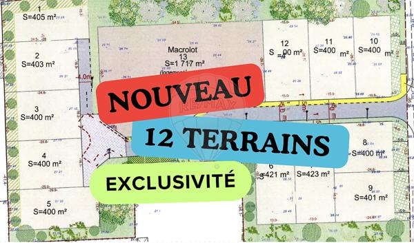 Terrain  en vente - Gironde - 33