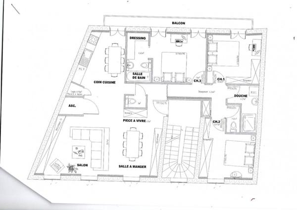 Appartement Vichy 5 pièce(s) 97 m2