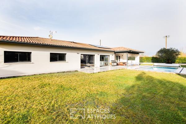 Villa contemporaine avec piscine à Mondonville