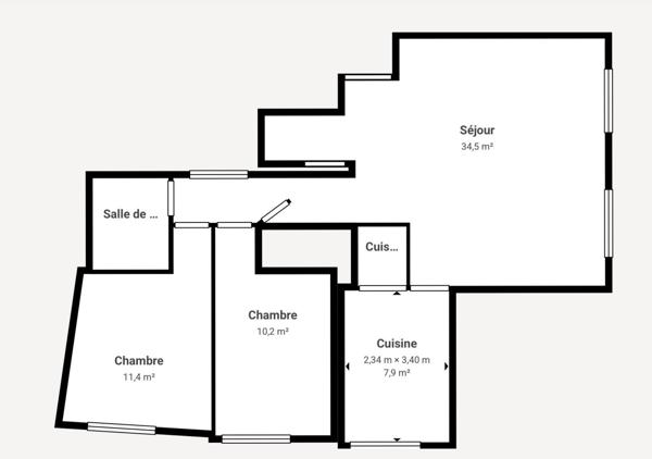 Magnifique Appartement T3 avec terrasse et place de parking