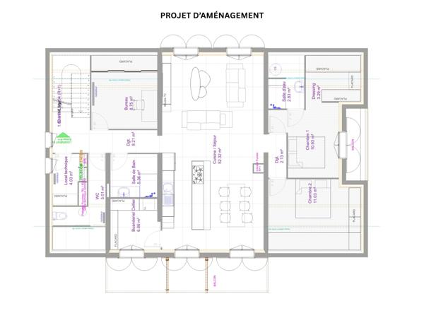 Appartement 7 pièces - 124 m²