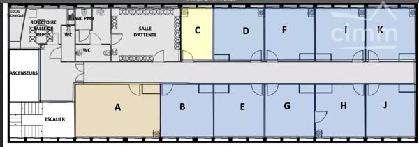 ORLÉANS CENTRE – PLATEAU DE BUREAUX NEUFS 261 m² – IDÉAL PÔLE SANTÉ OU PROFESSIONS LIBÉRALES