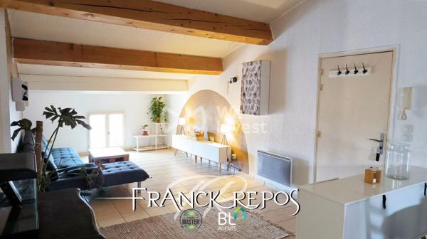 Appartement T3 de 58 m² avec 75 m² de plancher