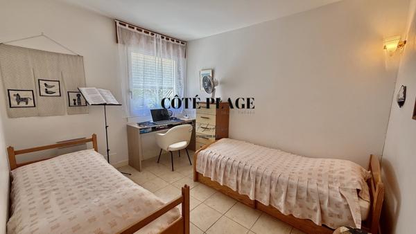 Royan (17200) Vaux-sur-mer, Plage de Nauzan, Appartement T3 RDJ au prix de 285.000€ HAI