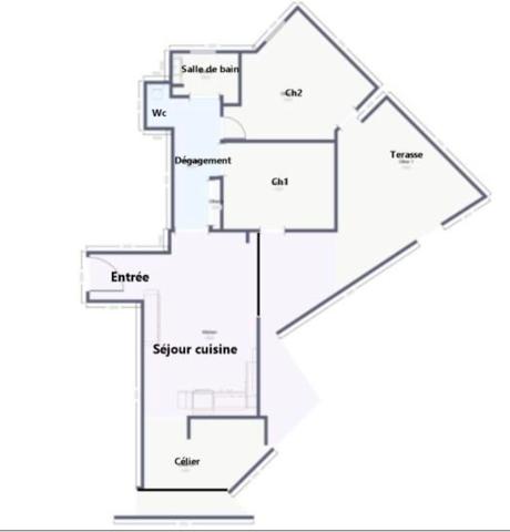 Appartement F4- résidence 2020 - 2 terrasses
