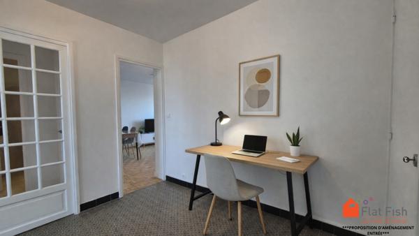 Villeurbanne (69100) À LOUER - T3 lumineux avec balcon et loggia fermée - 950 € CC - 67,38 m²