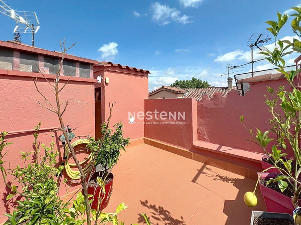 Thuir, maison  4 pieces 82.49 m2, patio et toit terrasse